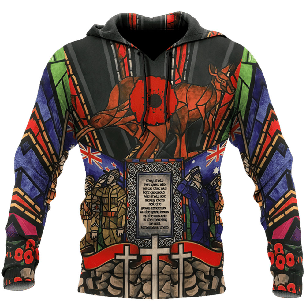 HX Anzac Day Hoodies Australia Aboriginal And New Zealand Maori 3D Sweatshirts Casual Tops Men Clothing Dropshipping