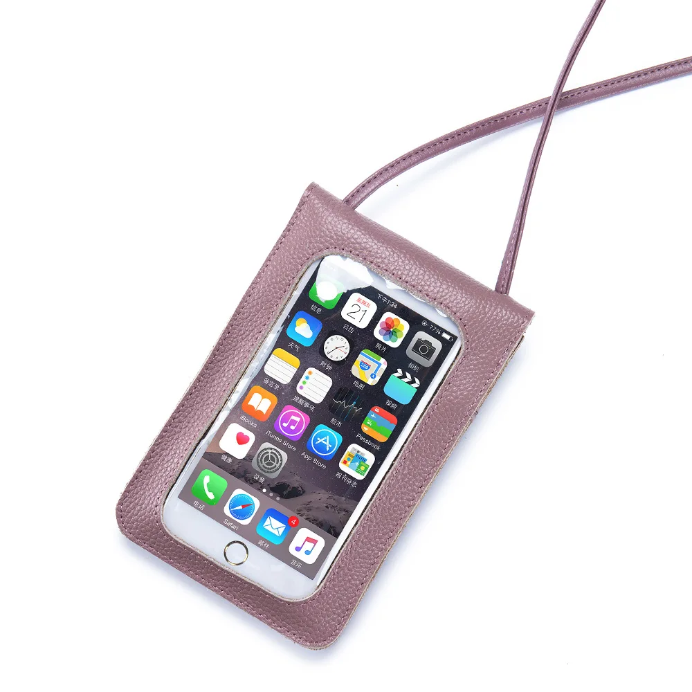 Women's Small Leather Shoulder Crossbody Bags Bee Brand Designer Women Touch Screen Phone Purse Lady Messenger Bag 2023 Handbags