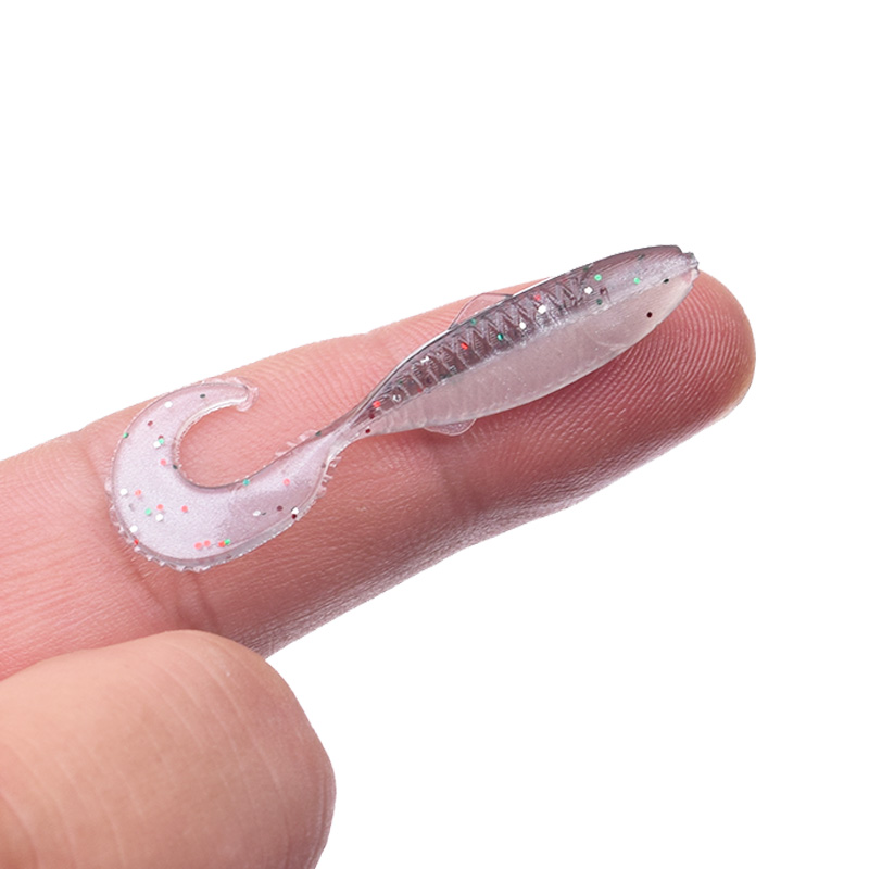 20pcs/Lot Silicone Small Fish Soft Baits 47mm 0.7g Jigs Wobbler Worm Fishing Lures Artificial Swimbait Tackle for Bass Pike Carp