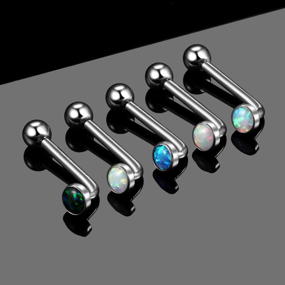 10Pcs ASTM-F136 Titanium Piercing Christina Vertical Hood Crystal Gem Sexy Intimate Piercing Lip Body Jewelry for Men Women