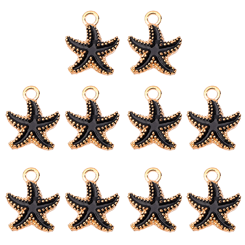 20Pcs/Set Beautiful Ocean Shell Charm Colorful Starfish Pendant Anklet Bracelet Necklace DIY Handmade Jewelry Making Supplies