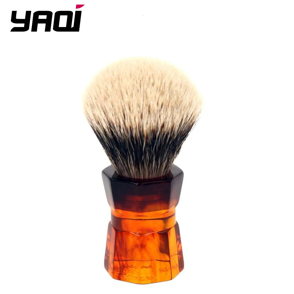 Yaqi 26mm Moka Express Two Band Badger Hair Mens Beard Shaving Brush 240624