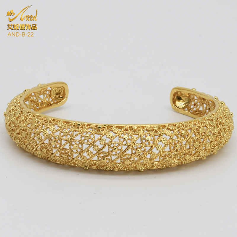 ANIID 24K Gold Color Bracelets For Women Luxury Jewelry Designers Kids Indian Braclet Arabic Wholesale Trendy Boho Cuffs