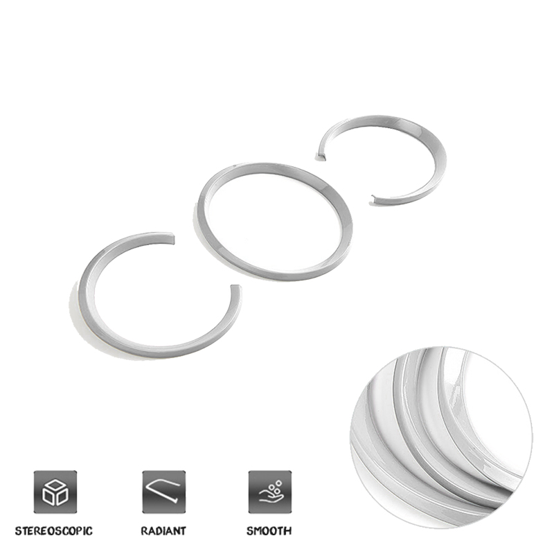 Gtinthebox 3pcs ABS Plastic Dashboard Instrument Frame Cover Ring Trims Stickers For 2014-up Porsche Macan Car Style Accessories