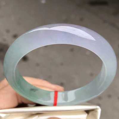Zheru Jewelry Natural Burmese Jade 54-62mm Two-tone Bangle Elegant Jewelry Best Gift