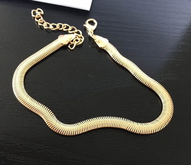 Foreign Woman Sexy Thin Metal Chain Anklets Scale / Upscale Beach Sandals Snake Bone Chain Bracelet Foot Jewelry Tobillera