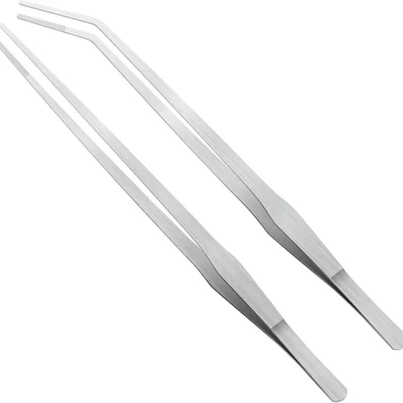 Aquarium Tweezers Straight Elbow Coral Water Grass Clip Pet Shrimp Reef Tweezers Fish Tank Cleaning Tools Aquarium Accessories