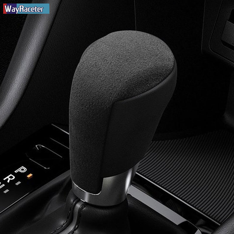 Ultrasuede Top Suede Wrap Car Gear Shift Knob ABS Trim Cover Sticker For Mazda CX5 KF CX3 CX8 CX9 2 6 Interior Accessories