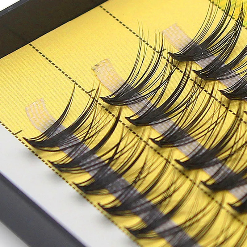 Kimcci 60 Bundles Mink Eyelash Extension Natural 3D Russian Volume Faux Eyelashes Individual 20D Cluster Lashes Makeup Cilia 240624