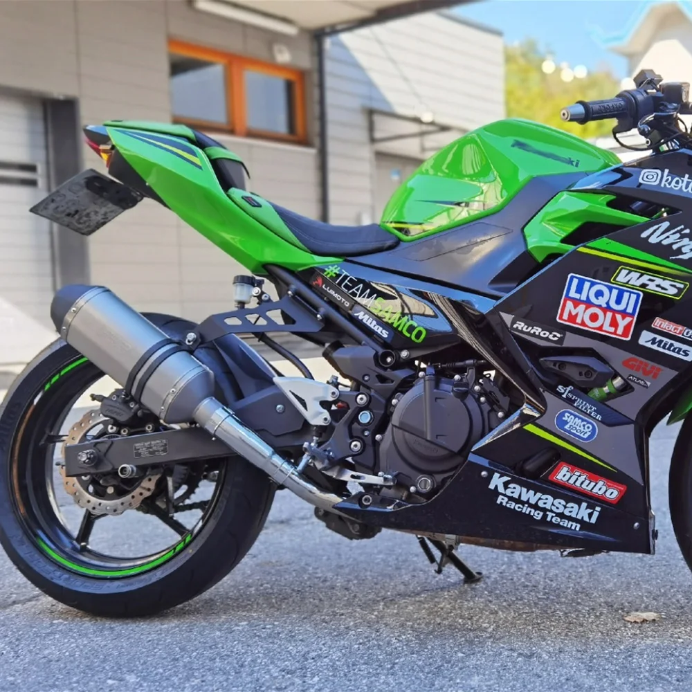 Fit For KAWASAKI Ninja400 Ninja250 2018-2022 Motorcycle Exhaust Hanger Bracket Accessories Muffler Support Ninja 250 Ninja 400