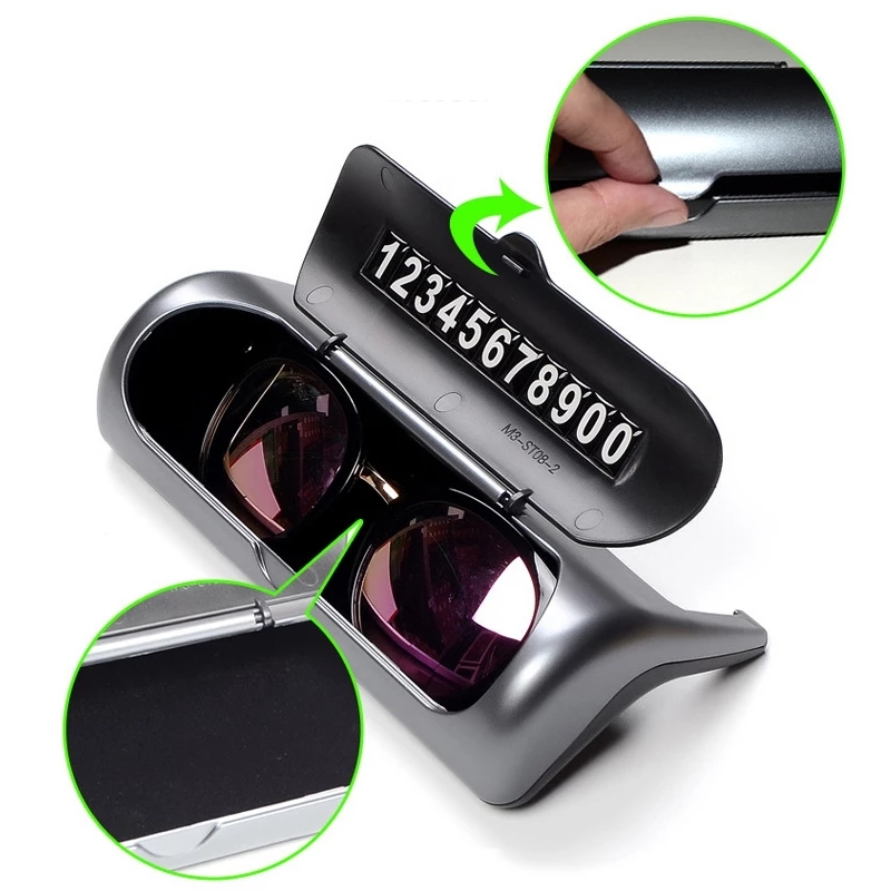 for Tesla Model 3 Y 2017-2020 Dedicated Glasses Storage Box Sunglasses Case Interior Accessories