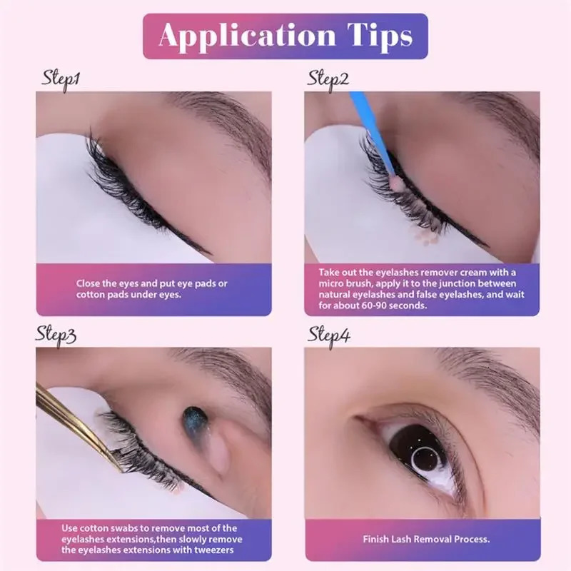 Cream Lash r for Lash Extensions 15g Low Irritation Eyelash Glue r Lash Tech Supplies for Professional or Salon 240624