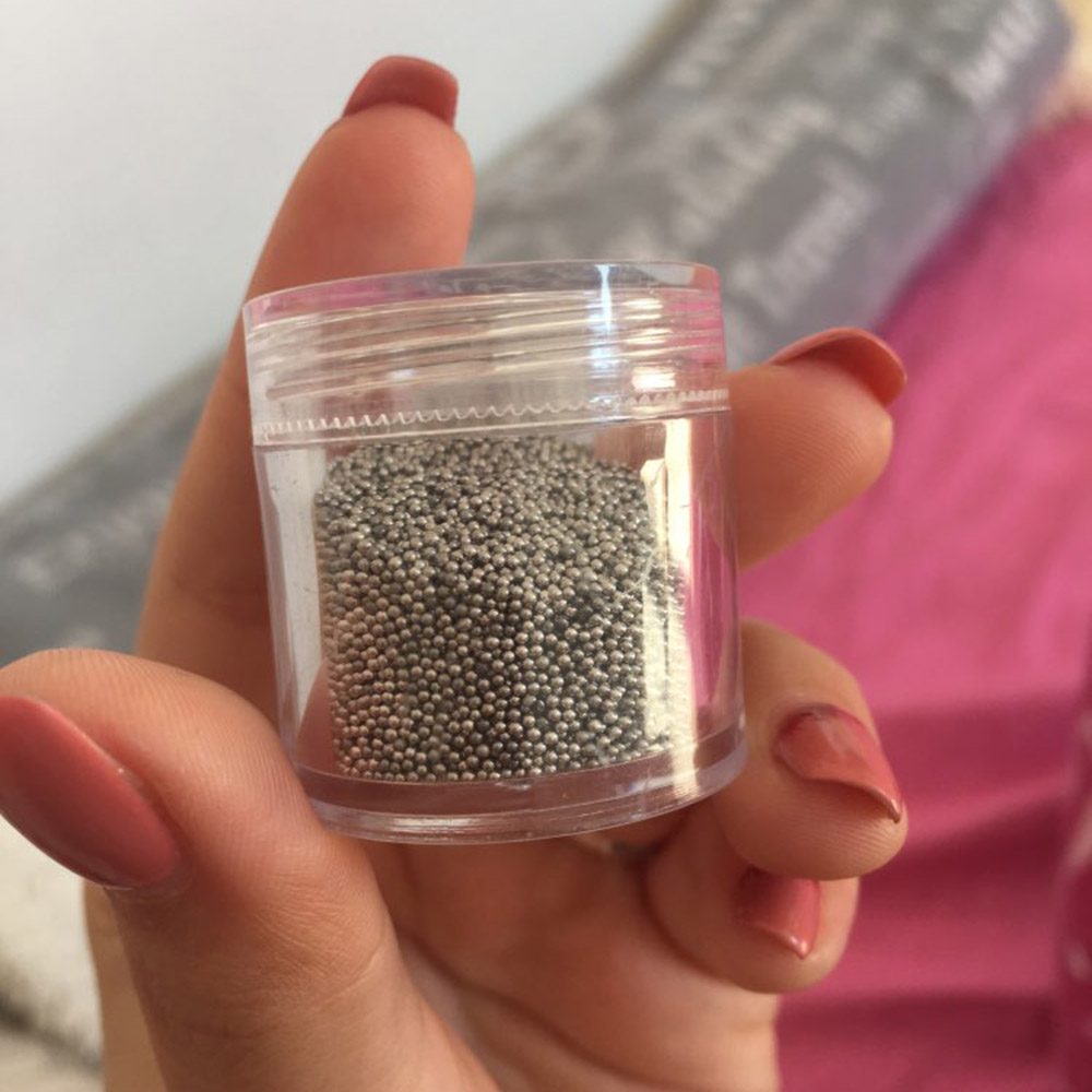 1 Jar Caviar Small Beads Glass Rhinestone Nail Charms 0.6-1mm Nail Crystal Glass Tiny Beads Gems For DIY Nail Art Decorations