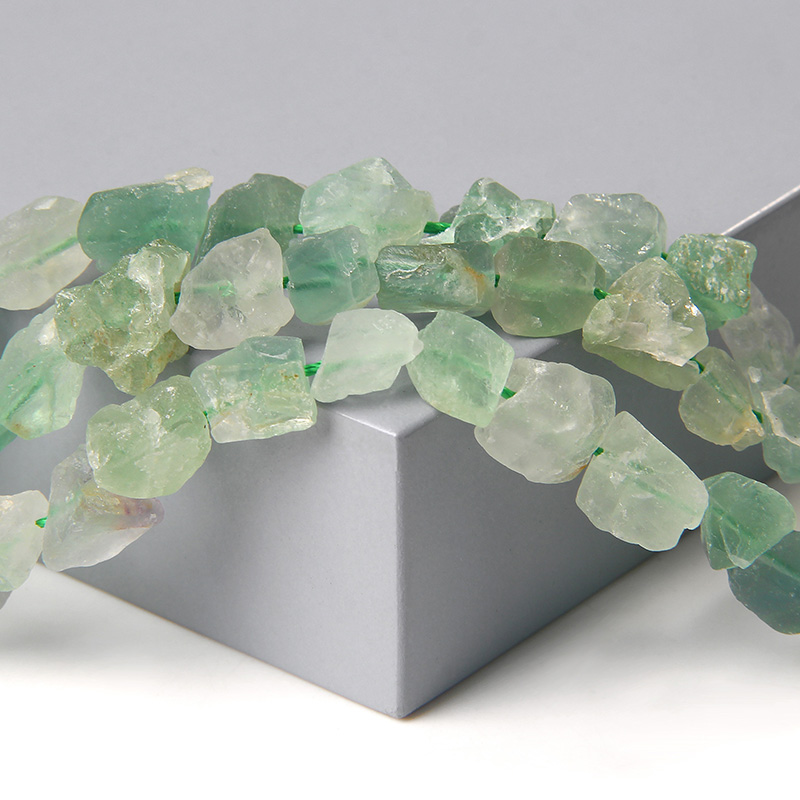 20pcs/lot Original Natural Irregular Fluorite Beads Raw Stone Nugget Minerals Bead For DIY Jewelry Making Bracelet Rings DIY
