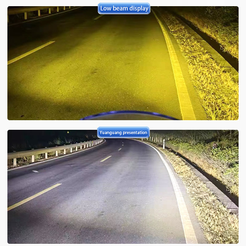 Car Motorcycle Driving Light Vehicle Headlight Projector Lens Lamp ATV Scooter Auxiliary Spotlight Lamp Moto Fog Light Bar 12V