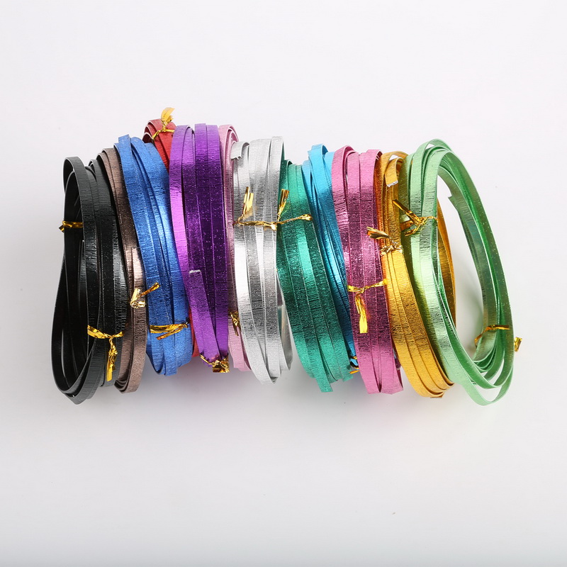 5mmx1mm Carving Embossing Flat Aluminum Wire Soft Metal Floristry Wire for DIY Jewelry Findings & Craft Making