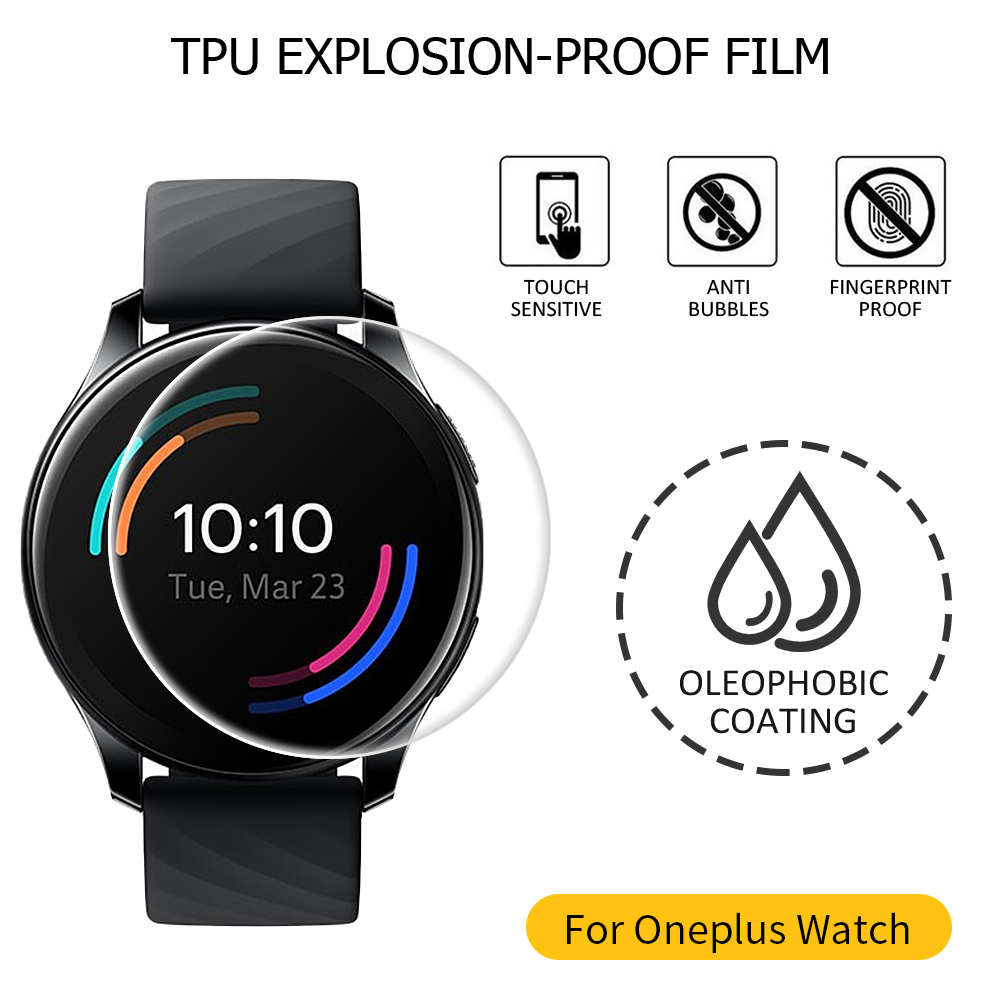 Smart Watch Screen Protector For OnePlus Watch TPU Film For OnePlus Watch Soft TPU Hydrogel Protective Film Not Glass