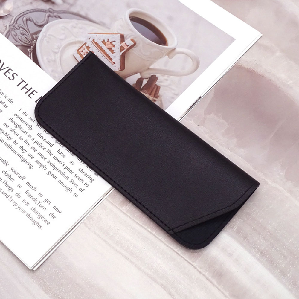 PU Leather Sunglasses Eyewear Case Car Eyeglass Cover Folding Soft Spectacle Bag Reading Glasses Organizer STORAG Box Wholesale