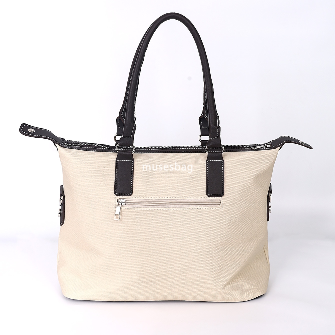 Street trendy women's bag with niche design new retro creative label bag casual commuting canvas crossbody bag tote backpack travel bag