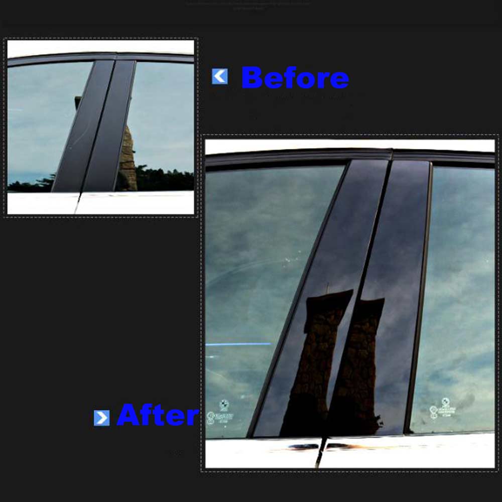 10pcs/Set Car Door Window BC Pillar Posts Center Trim Cover Stickers For Mazda CX-5 CX5 2011-2019 Auto Exterior accessories