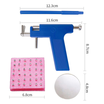Reusable Body Piercing Gun Kit with Ear 98 Stud Tools Ear Nose Navel Belly Nose Lip Piercing Tool Disposable Sterile Gun Jewelry