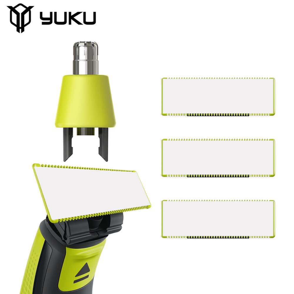 YUKU Shaver Replacement Blade for One Blade QP2520 QP2530 QP2620 QP2630 QP6510 QP6520 Hybrid Electric Beard Trimmer