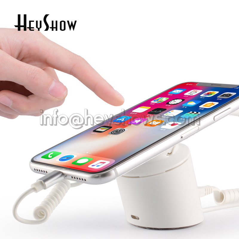 Mobile Phone Security Burglar Alarm Display Stand, Chargeable Cellphone, Retail Anti-Theft Device Holder, iPhone Protect Mount