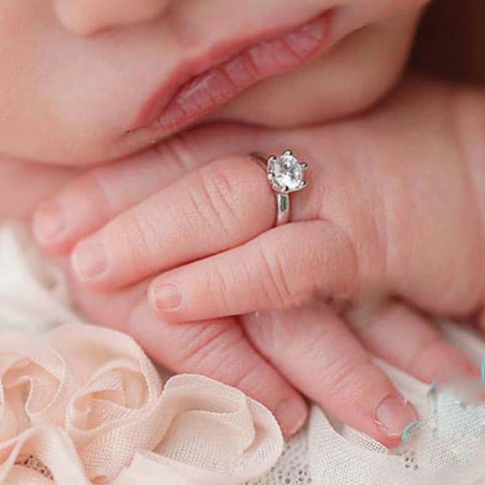 Newborn Photography Props Faux Ring Baby Shooting Photo Prop Jewelry