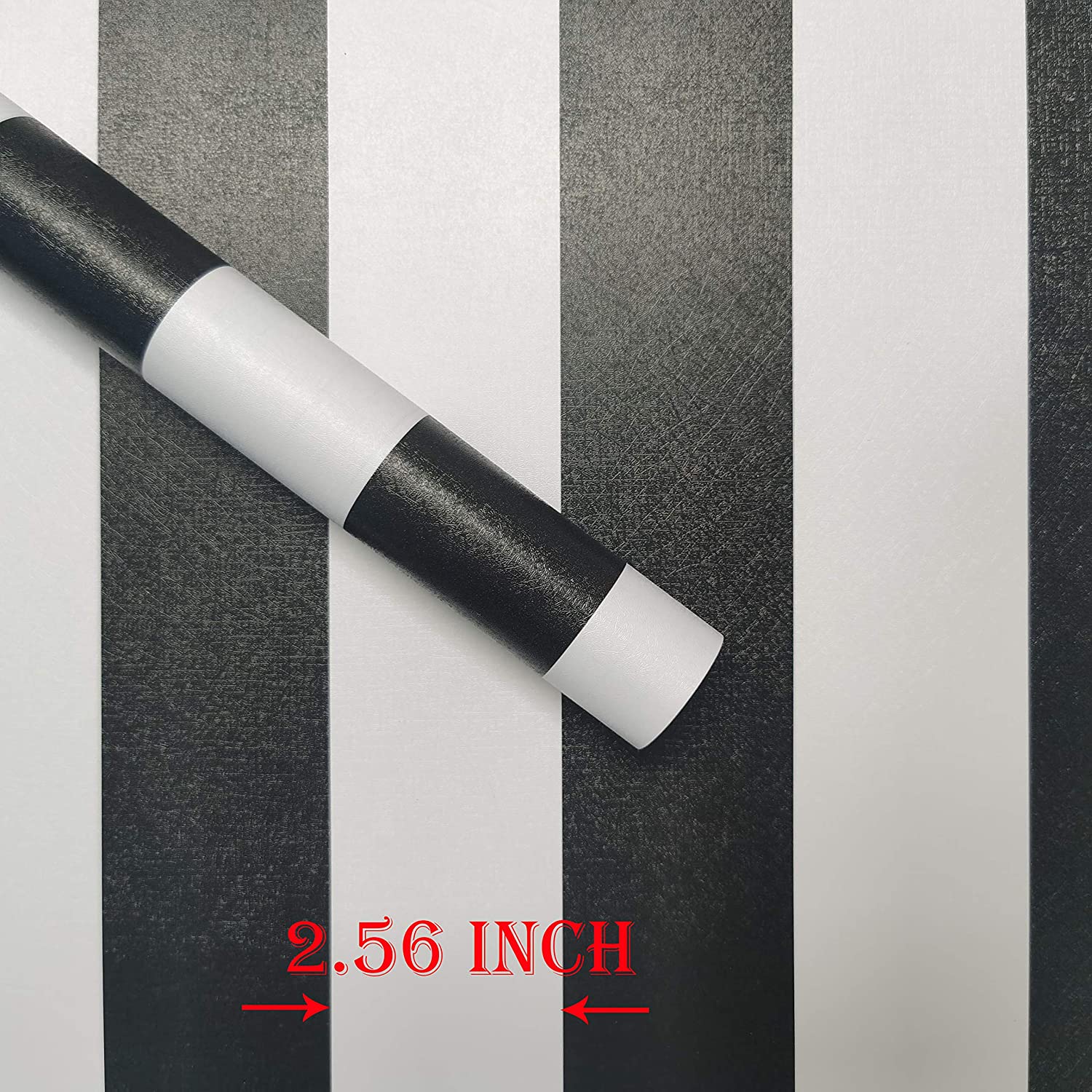 Stripe Black and White Peel and Stick Wallpaper Self-Adhesive Wallpaper Removable Contact Paper Waterproof Wall Covering Cabinet