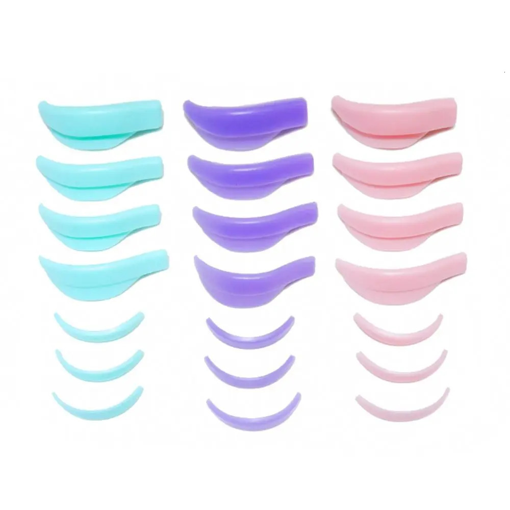 7 Pairs Silicone Eyelash Pad Eyelash Extension Lashes Rods Shield 3D Eyelash Curler Accessories Applicator Tools 240621