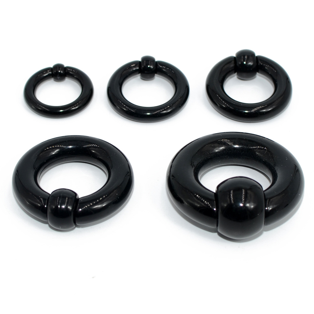 1 Pcs Acrylic BCR Giant Captive Bead Ring Big Large Size Ear Plug Expander Gauge Male Nose Septum Piercing Body Jewelry