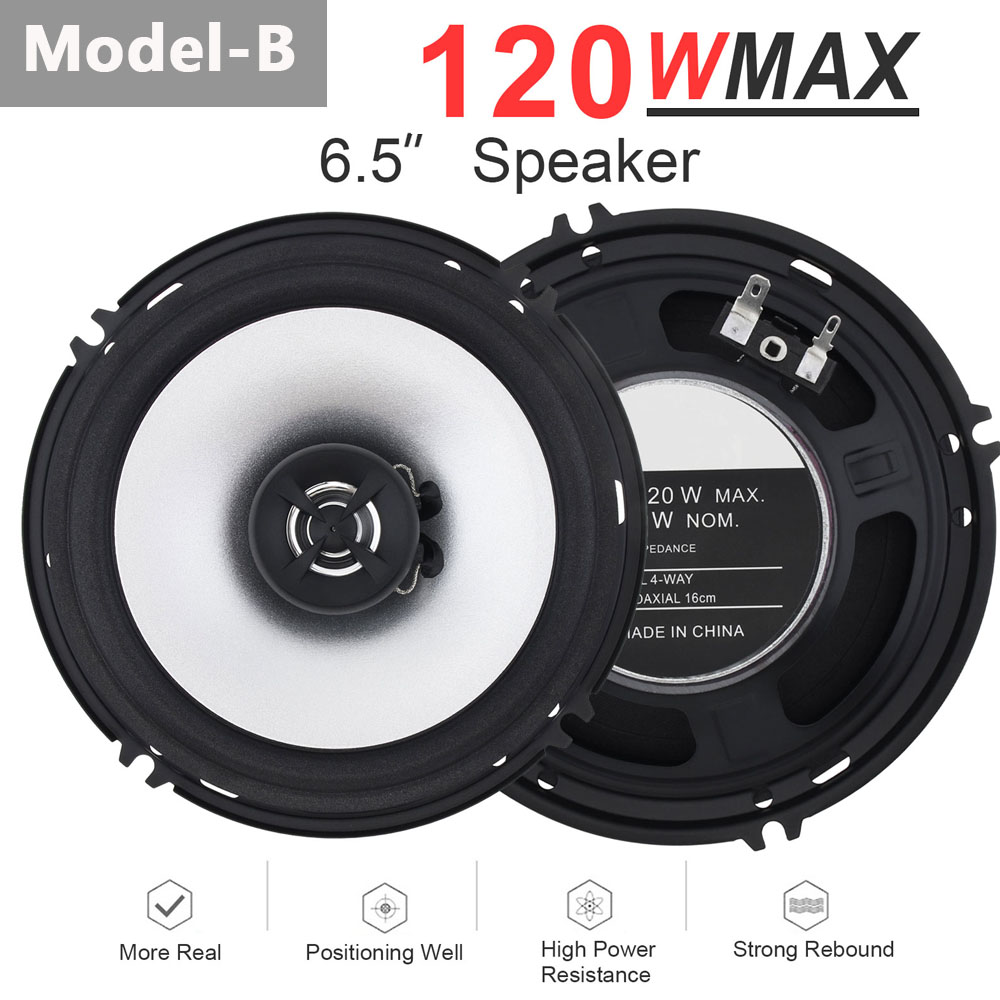 2pcs 6.5 Inch 100W Car Speakers Vehicle Door Subwoofer Car Audio Music Stereo Full Range Frequency Automotive Speaker for Car