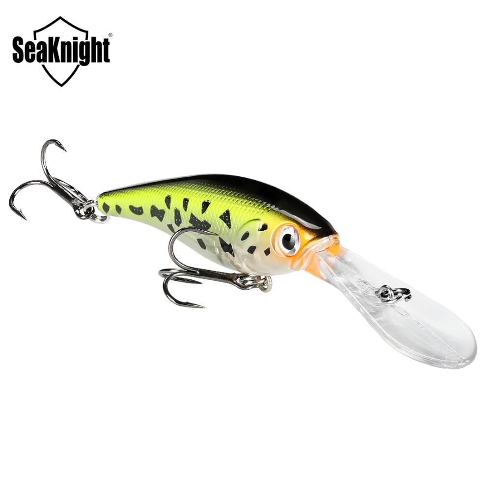 SeaKnight SK006 Minnow Hard Fishing Lures 1PC 62mm 6.2g Depth 0-2.5M Floating Wobbler Bait With 3D Eyes 2 Hooks