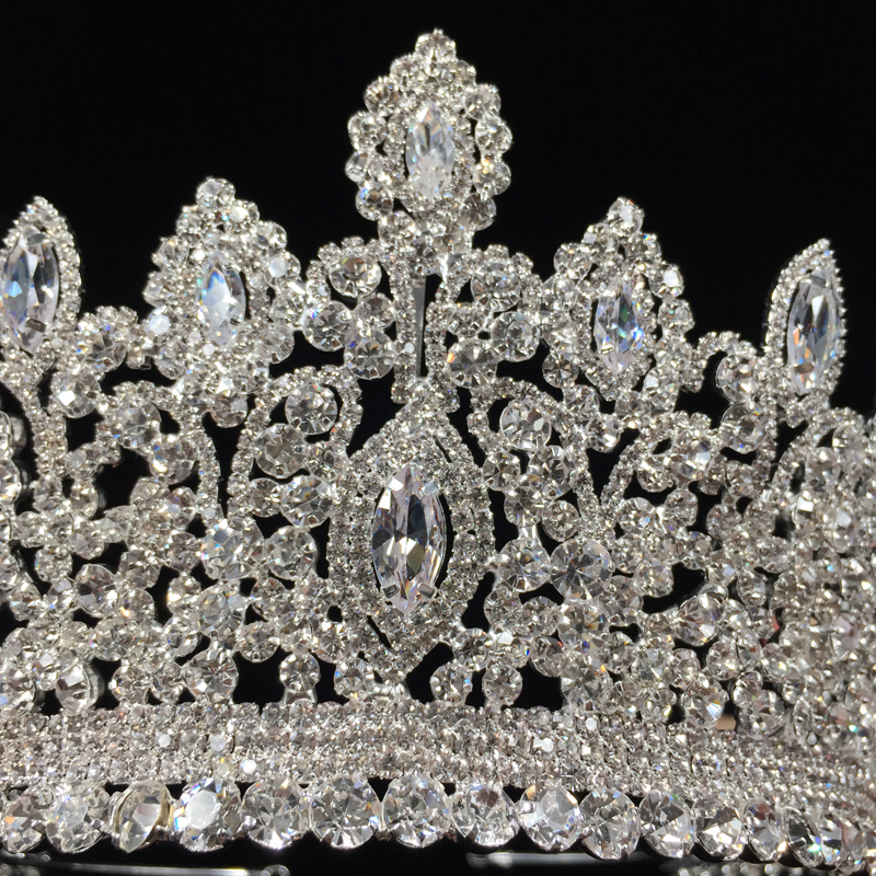 Wedding Crown Jewelry Vintage Ethnic Bridal Hair Tiaras Copper CZ Luxury Rhinestone Tiaras And Crowns BC3715 Couronne De Mariage