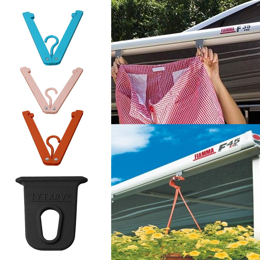 RV Awning Accessories Awning Hanger Hook Outdoor Hook Clothes Hanger Clip Hook Screws Auto Replacement Parts