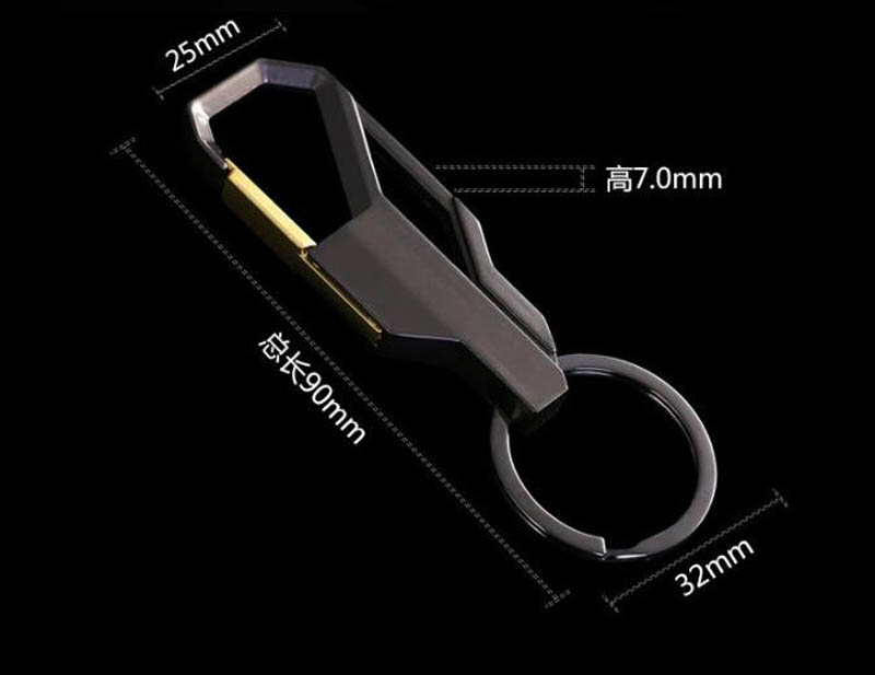 3 Color Key chain Key ring Silver Color metal inlay keychain for Classic men car key Chain Romantic Gift For Man Women #17088