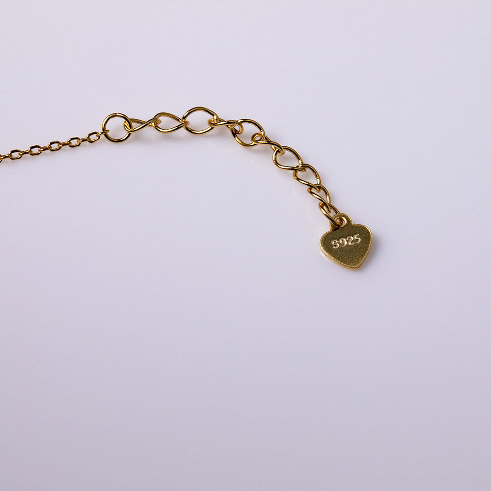 CCFJOYAS 925 Sterling Silver 14K Gold Plated Small Red Heart Bracelet Female Korean Style Simple Japanese Style Ruby Bracelet