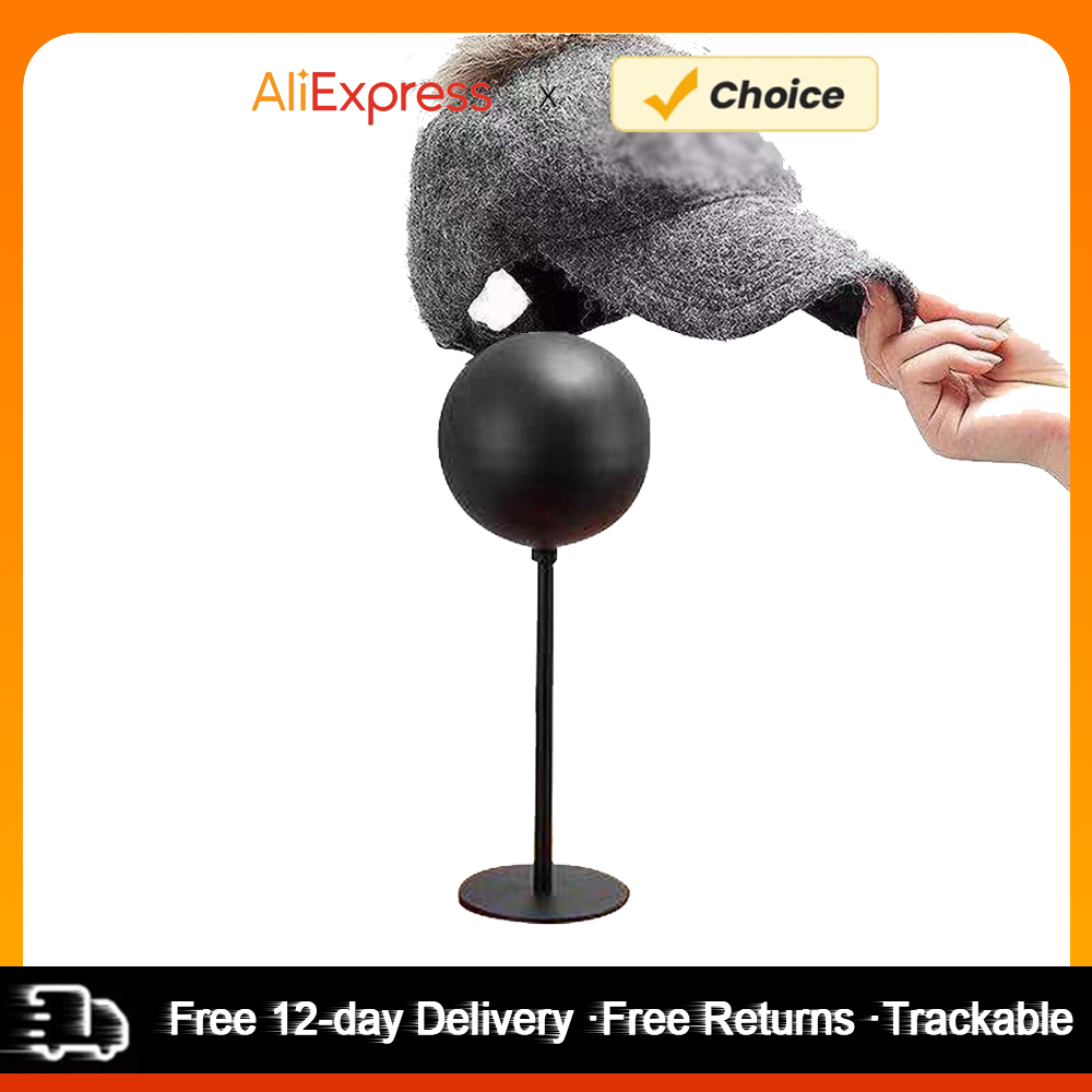 Motorcycle Helmet Holder Metal Hat Storage Rack Wall-Mount/Floor-Mounted Helmet Hanger Display Stand for Helmets Cap Wigs Holder
