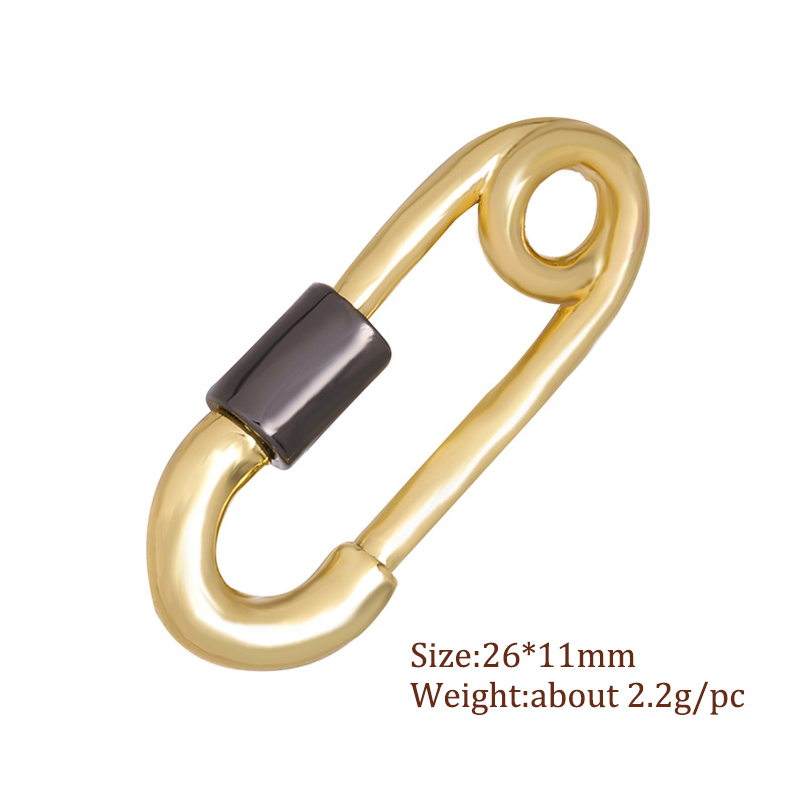 Juya Jewelry Making Screw Clasps Pendant Carabiner Lock Oval Clasps for DIY Women Necklaces Bracelets Hand Made Findings Charm