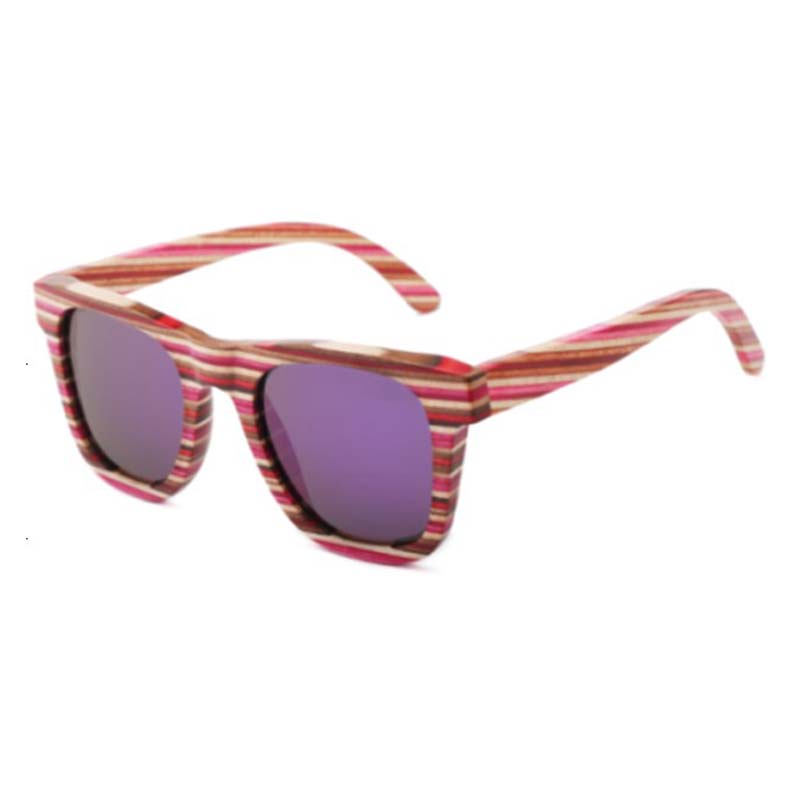 BerWer New 100% Real Wood Sunglasses Polarized Handmade Skateboard Wood Mens Sunglass Men Gafas Oculos De Sol