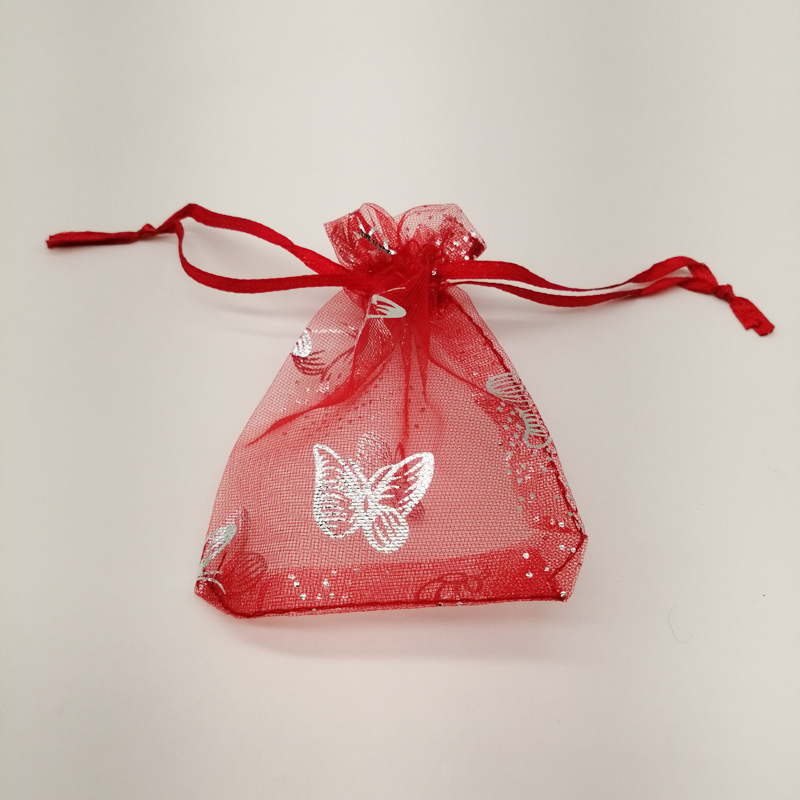 50Pcs 15x20 17x23 20x30 Big Butterfly Organza Bags Butterfly Draw String Gift Bag for Jewelry Packing Bag Storage Display Pouch