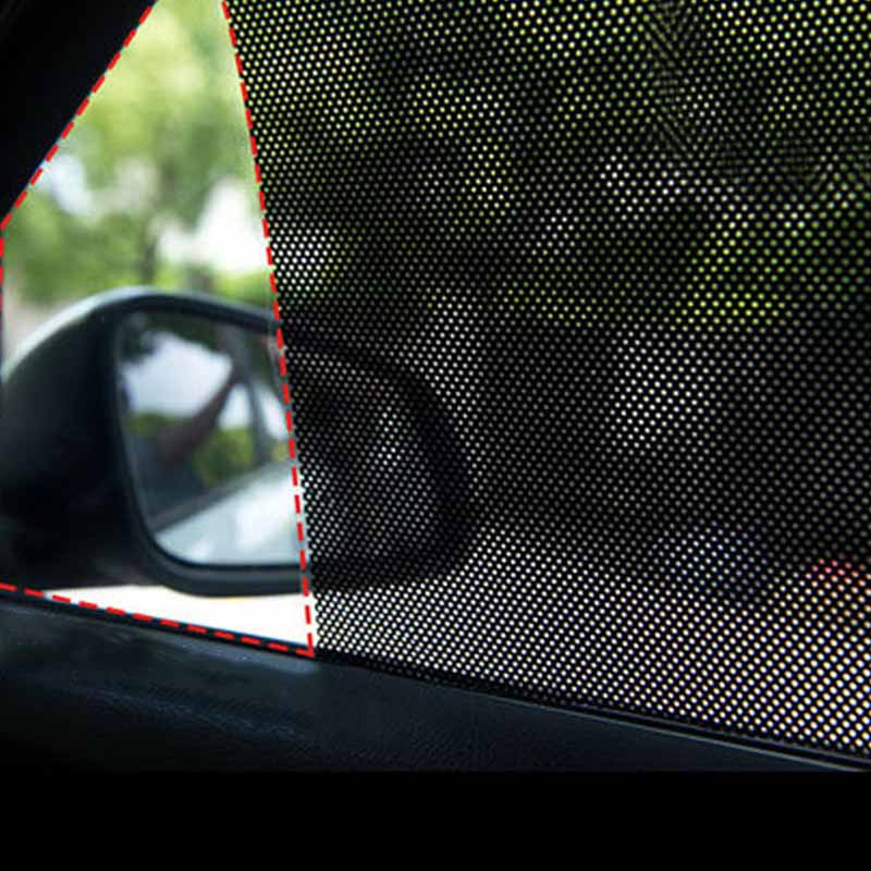 2/4Pcs Car Windshield Sunshade Sticker Car Side Window Sunshade Cover Summer UV Protector Sunshade Film Car Exterior Accessories