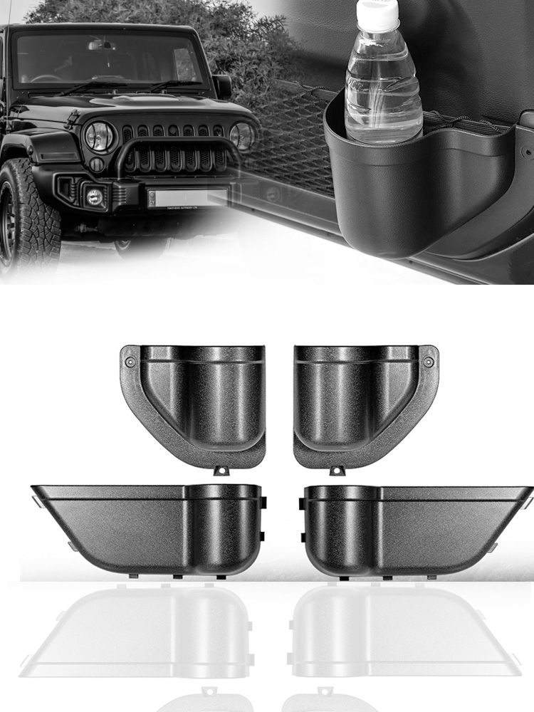 Car Door Storage Barre Box Handle Pocket For Jeep Wrangler JL 2018 -2021 Front Rear Organizer Tray