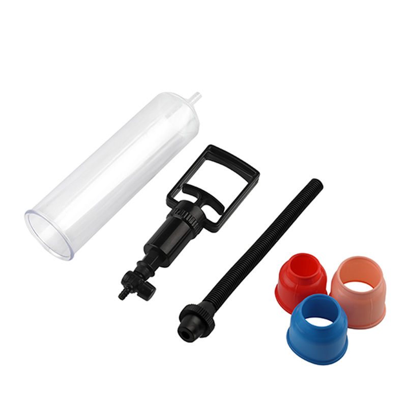 Male Plastic Penis Enlarger Pump Vacuum Fake Vagina Set Exercise Extender Enhancer Masturbator Rubber Sleeve Adult Sex Toys Men