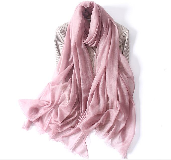 Naizaiga 100 ring Cashmere ladies solid summer thin shawl women brand scarf big size luxury pashmina ,JYFZ1