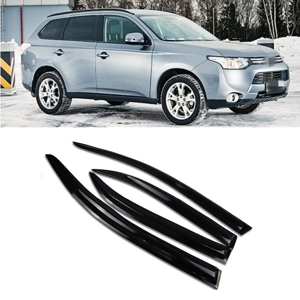 For Mitsubishi Outlander 2014-2020 Window Visor Wind Rain Guard Deflector Vent Shade Raincoat Awning Shelter Cover Protector