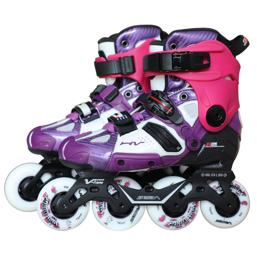 100% Original 2019 SEBA High V-frame Purple Adult Inline Skates Roller Skating Shoes Slalom Sliding FSK Patines Adulto Japy