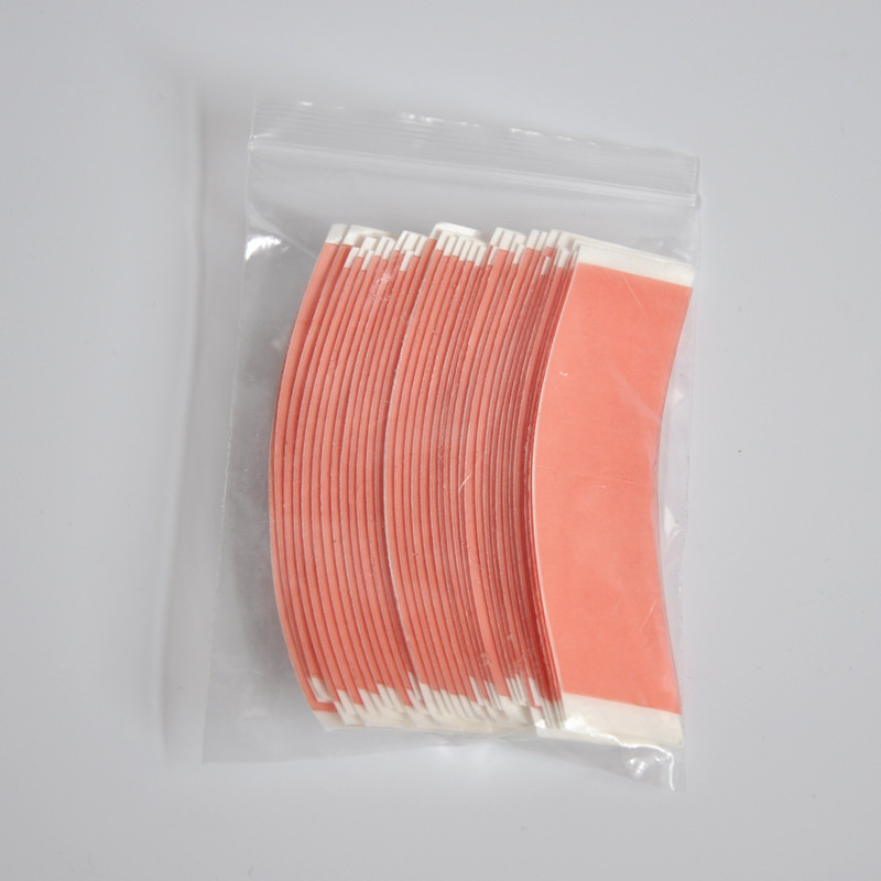 36pcs/bag Red Duo-tac Lace Wig Tape Double Adhesive Tape Strips Wig Tape For Toupee/Lace Wig Professional Hair Accessory