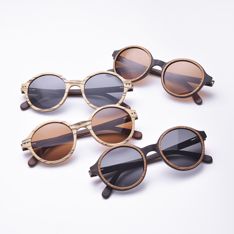 White Zebra Wood Sunglasses Polarized Glasses Men Women New Brand Designer Shades High Quality