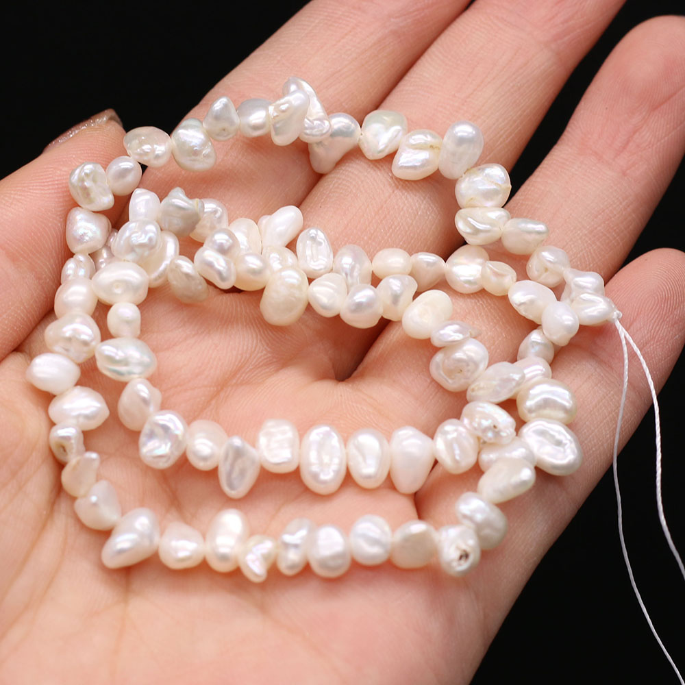 Natural Freshwater Pearl Beads Irregular White Loose Spacer Beaded For Jewelry Making DIY Charms Bracelet Necklace Accessories